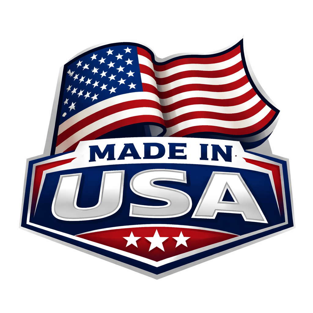 Patriotic MADE IN USA logo